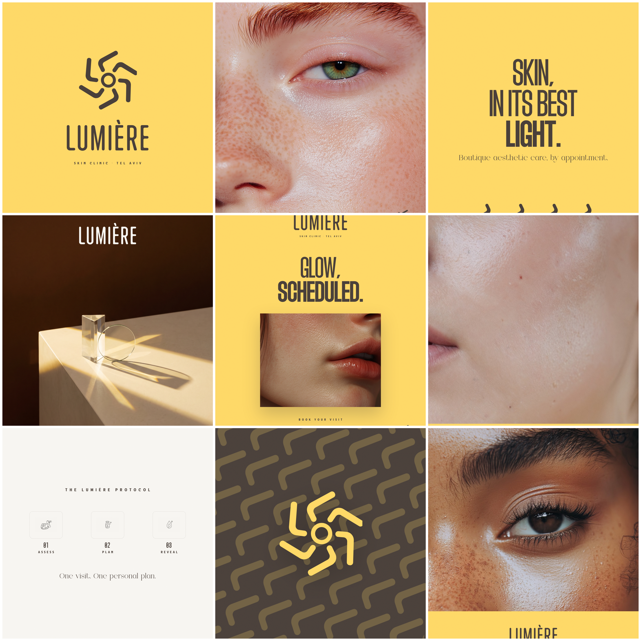 תשעת הפוסטים של Lumière בגריד אחד