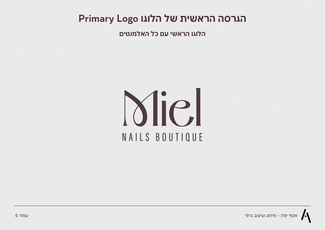עמוד הלוגו הראשי מספר המותג