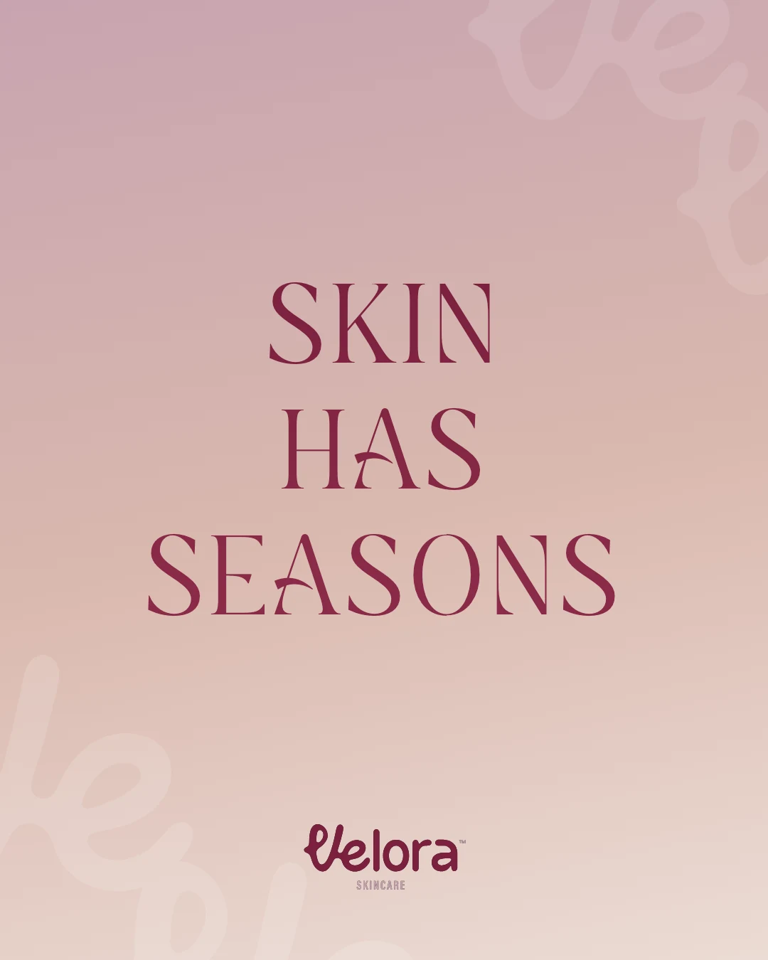 Skin Has Seasons בשילוב טיפוגרפיה ופלטת VELORA